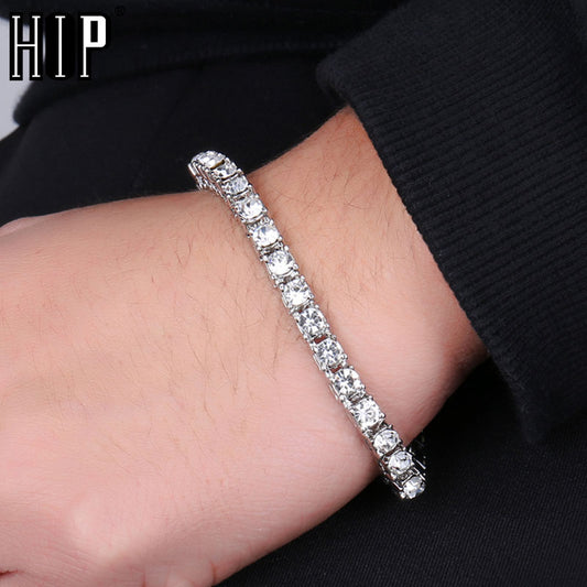 Bling CZ Iced Out Rhinestone Cubic Zirconia Bracelet