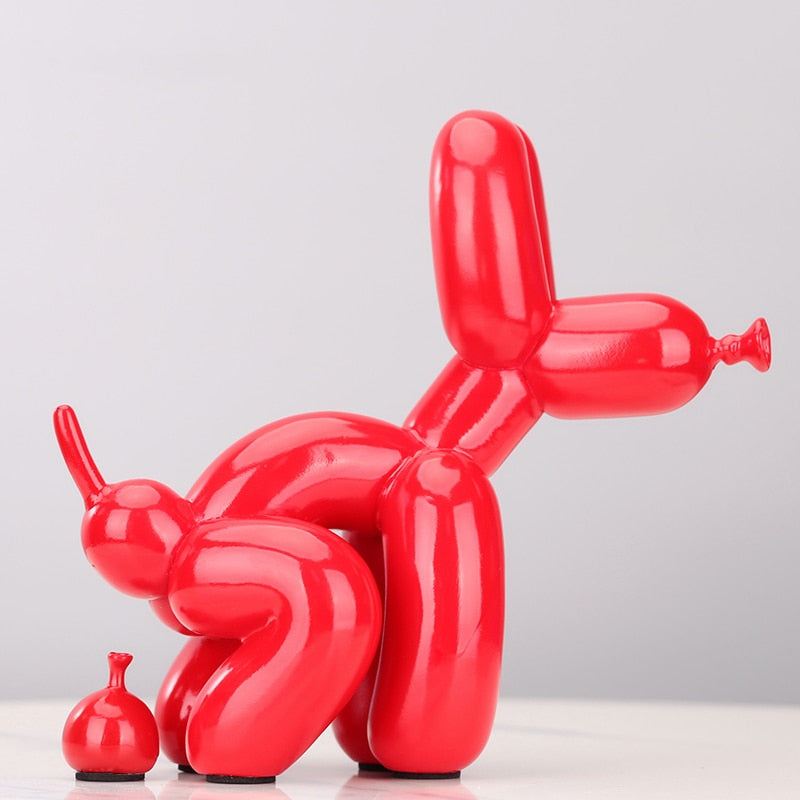 Creative Poop Balloon Dog Statue Home Decoration