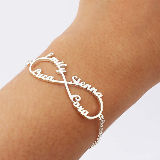 Custom Stainless Steel Infinity Name Bracelet Jewelry