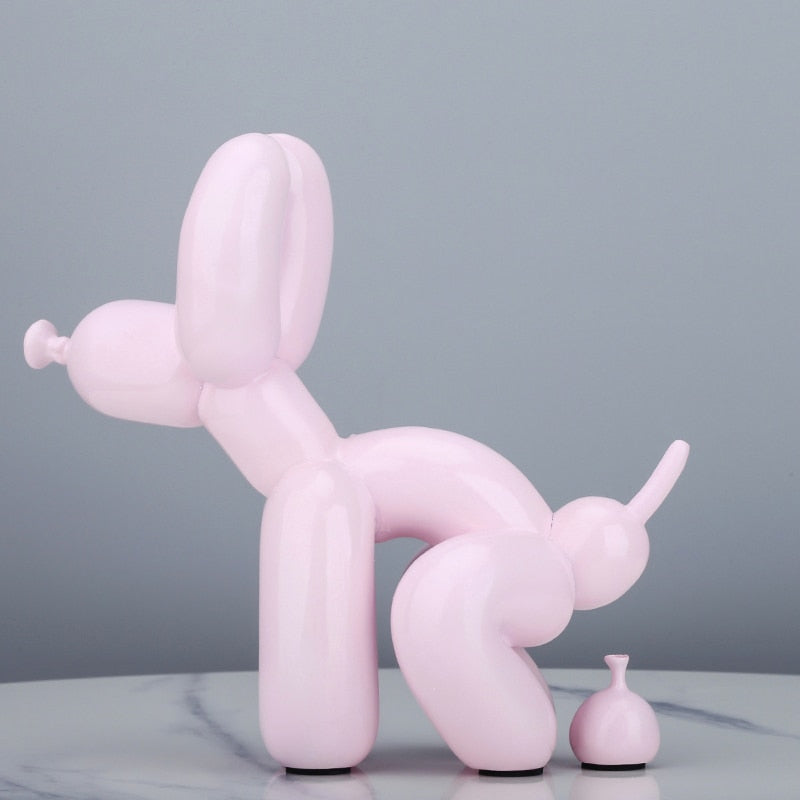 Creative Poop Balloon Dog Statue Home Decoration