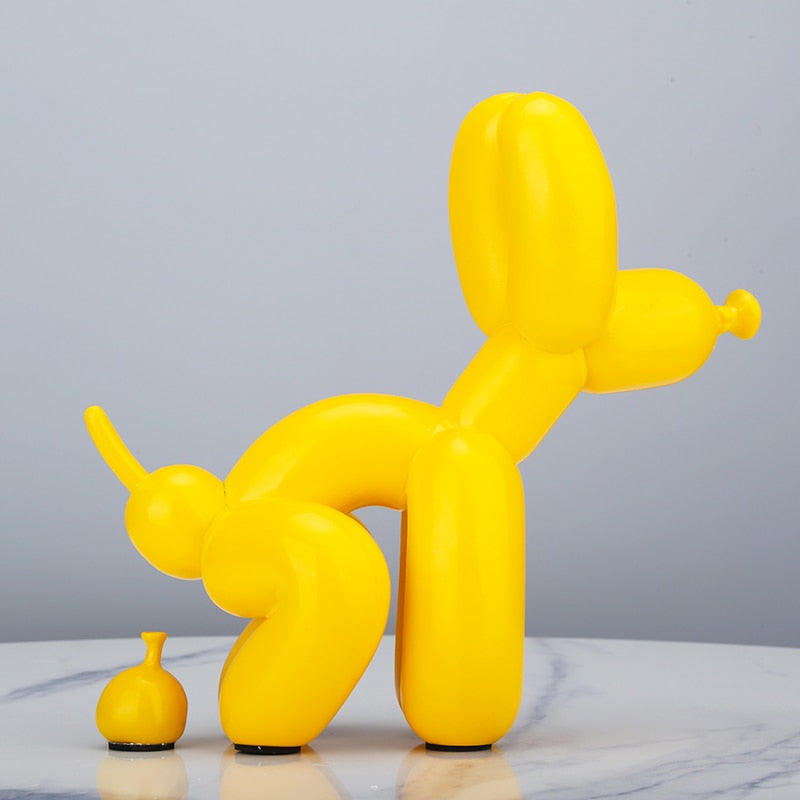 Creative Poop Balloon Dog Statue Home Decoration