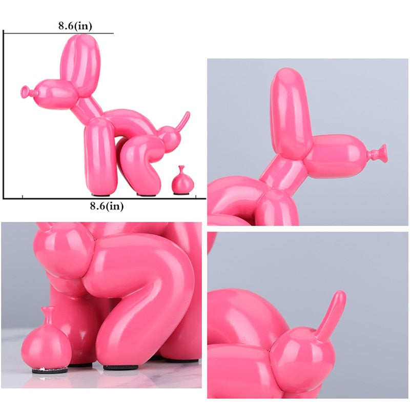 Creative Poop Balloon Dog Statue Home Decoration