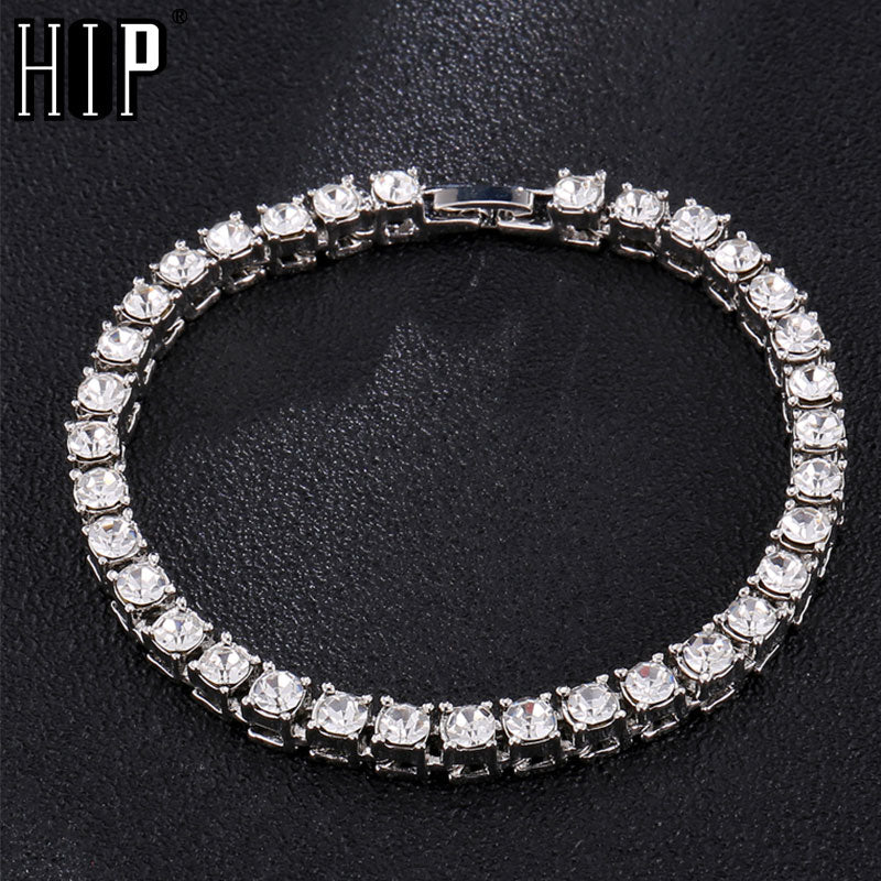 Bling CZ Iced Out Rhinestone Cubic Zirconia Bracelet