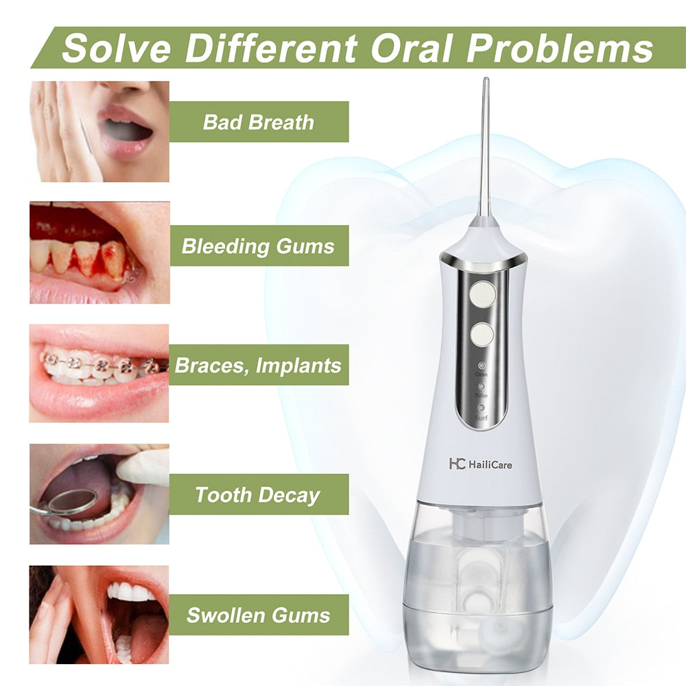 USB Rechargeable Electric Oral Irrigator Tooth Cleaner