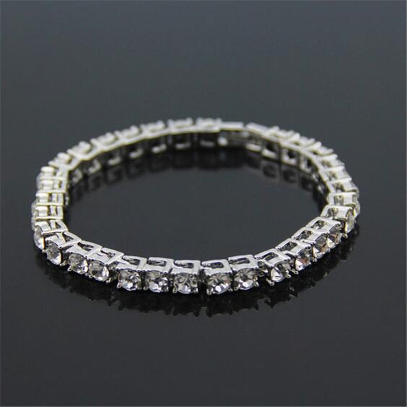 Bling CZ Iced Out Rhinestone Cubic Zirconia Bracelet