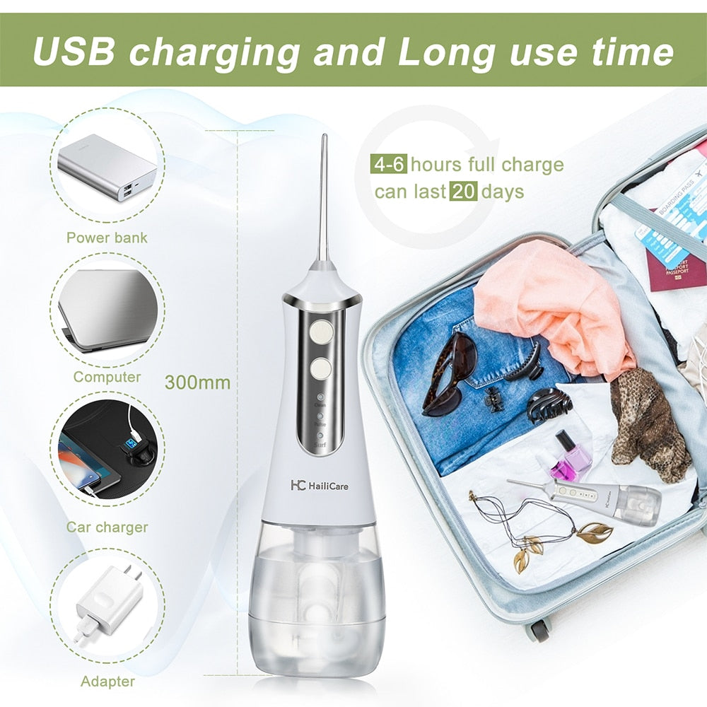 USB Rechargeable Electric Oral Irrigator Tooth Cleaner