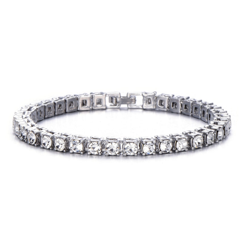 Bling CZ Iced Out Rhinestone Cubic Zirconia Bracelet