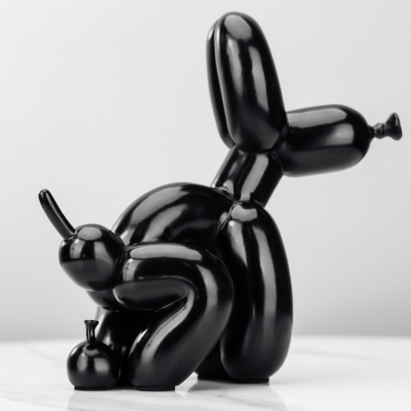 Creative Poop Balloon Dog Statue Home Decoration