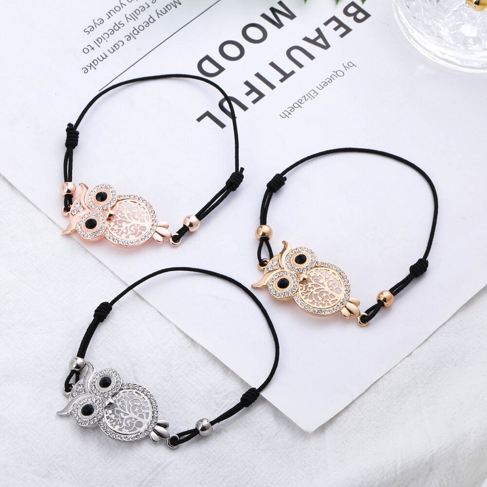 New tree of life Owl Charm Bracelets