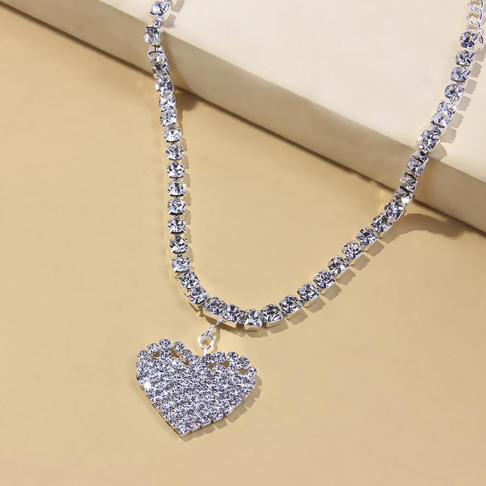 Heart Rhinestone Anklets