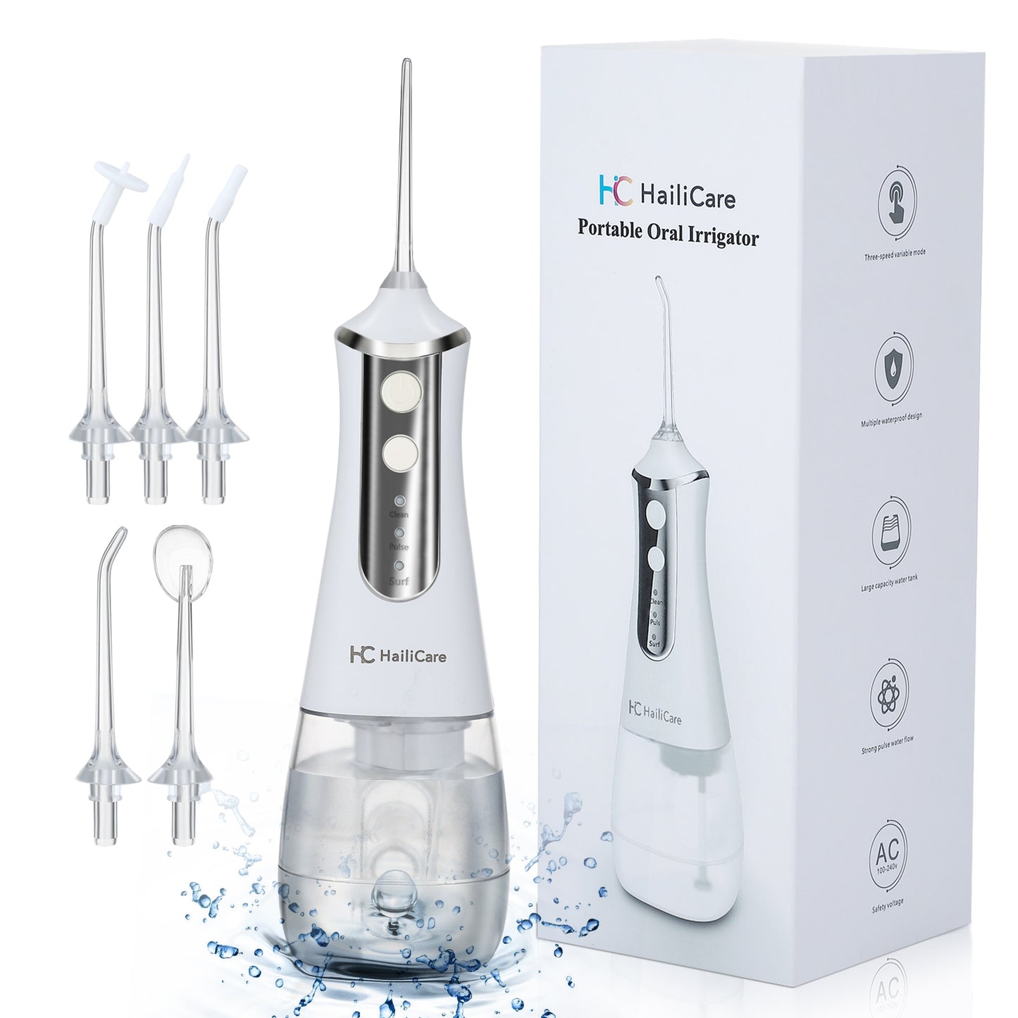 USB Rechargeable Electric Oral Irrigator Tooth Cleaner